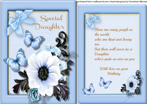 Special Daughter With Verse
