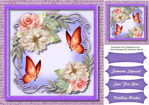 Stunning Butterflies and Roses 1