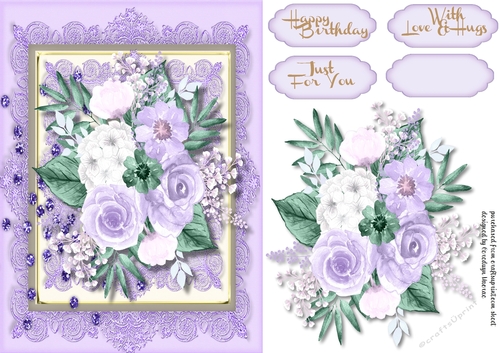 Beautiful  Lilac and White 