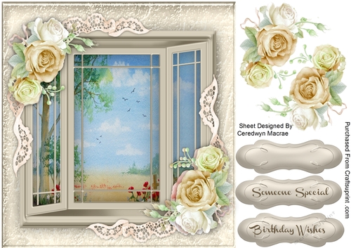 Beautiful Summers Day Through the Window 