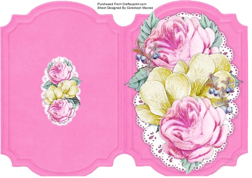 Print, Cut, and Fold, Summer Roses 