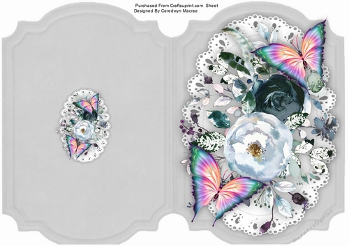 Print, Cut, and Fold, Vintage Roses 