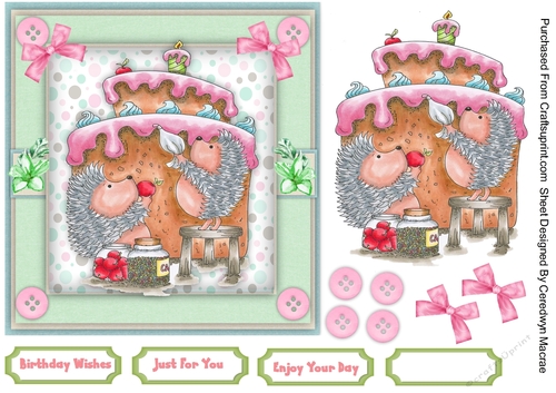 Cake is Hedgehogs Happy Place 
