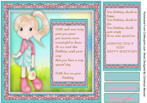 To a Special Little Girl 