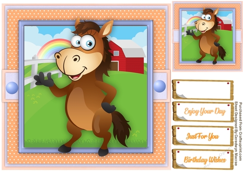 Horse On the Farm 