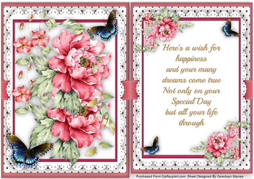 Beautiful French Roses with Verse