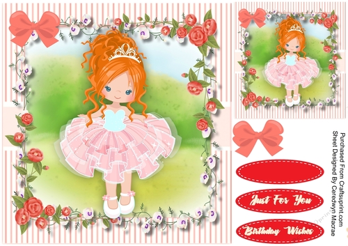 Beautiful Ballerina With Red  Hair 