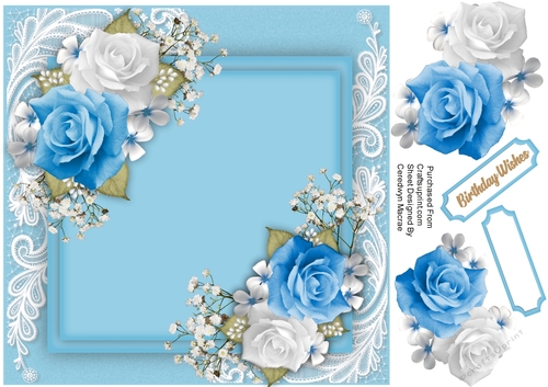 Beautiful Blue Roses 