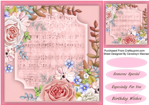 Mixed  Roses on Sheet Music 