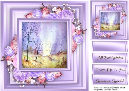 Beautiful Roses and Autumn Mist