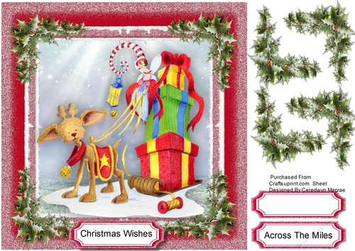 Christmas Reindeer with Sleigh