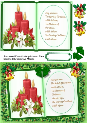 Christmas Book , Candles Aglow