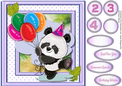 Pandas Birthday Balloons 2