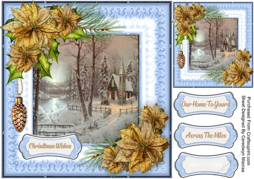 Christmas Blue ,Christmas Scene 4