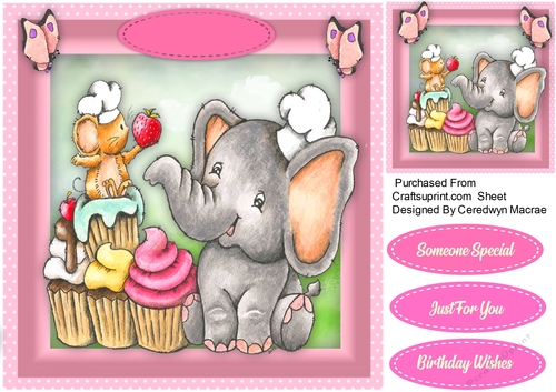 Ellies Strawberry Cupcake 