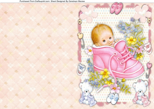 Beautiful Print , Cut ,and Fold baby Boy