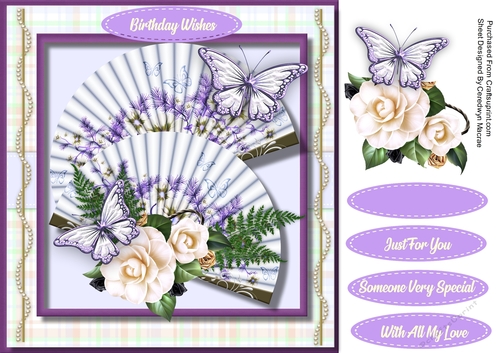 Beautiful Lilac Butterflys and Magnolias