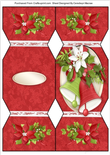 Lovely ring out The Bells , Cracker Card
