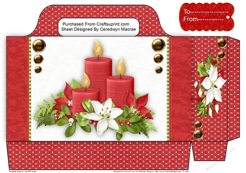 Beautiful Tote Bag , Red Candles 