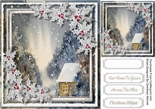 Beautiful Christmas  4,Log Cabin