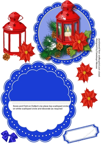 Blue Rocker, Christmas Lantern 