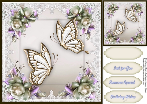 Beautiful Butterflys and Framtasy Roses 