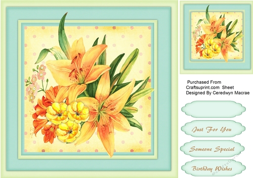 Beautiful Lillies and Buttercups 