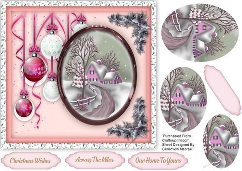 Pik Baubles and Christmas Scene 