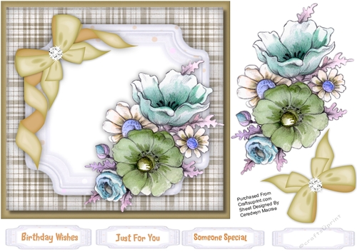 Beautiful Mixed Flowers and Bow