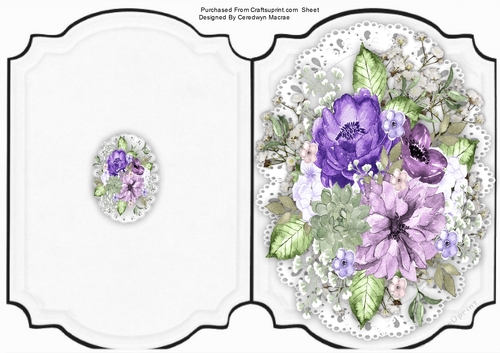 Print, Cut and Fold ,Lilac Rapsody
