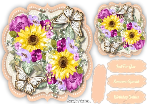 Sunflowers and Butterflys