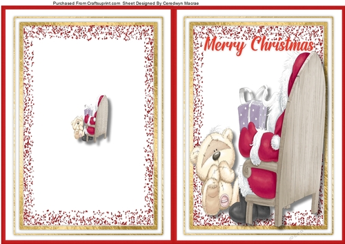 Print, Cut, and Fold, Santas Chair
