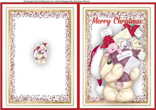 Print, Cut, and Fold, Christmas Bouquet