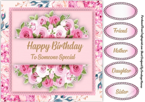 Happy Birthday To Someone Special Pink