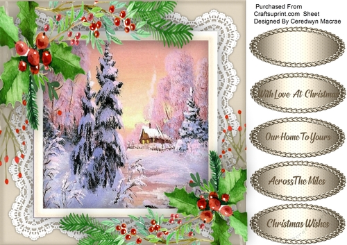 Winters Cabin and Holly 3
