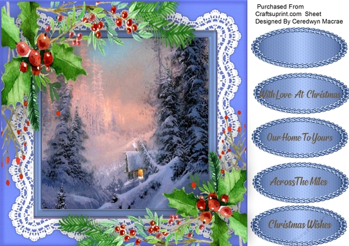 Winters Cabin and Holly 5
