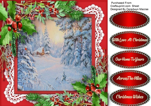 Winters Cabin and Holly 6
