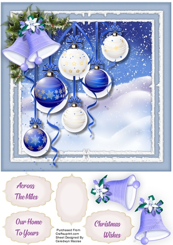 Beautiful Blue Baubles and Bells 