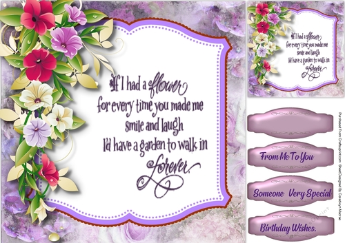 Cascading Flowers and Verse