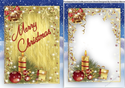 A5, Quick card Merry Christmas 