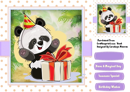 Pandas Birthday Gift