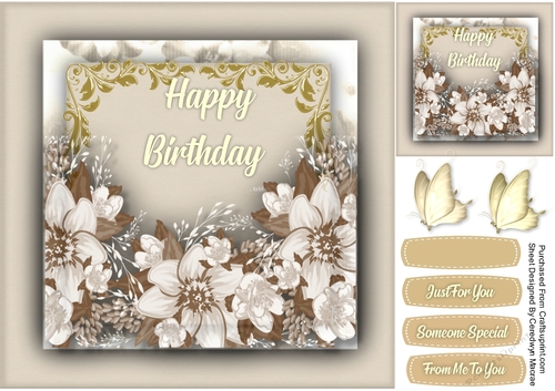 Beige Flower Meadow 