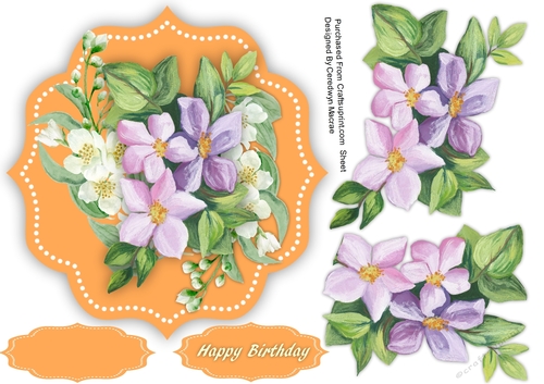 Beautiful Violets and Jasmine 