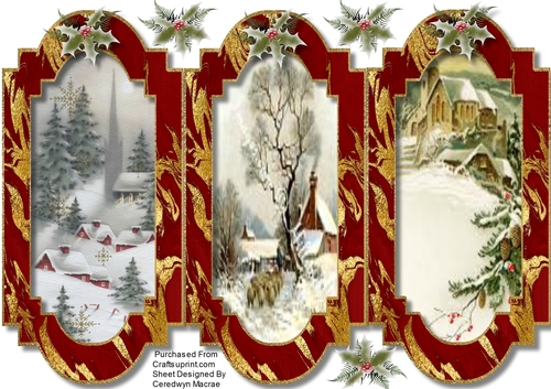 Lovely Christmas Tri-Fold Card 2