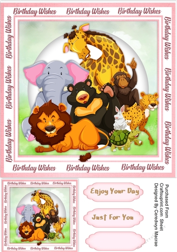 Birthday Zoo Friends  3
