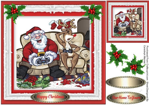  Santa and Roudoff on the Gaming Machine
