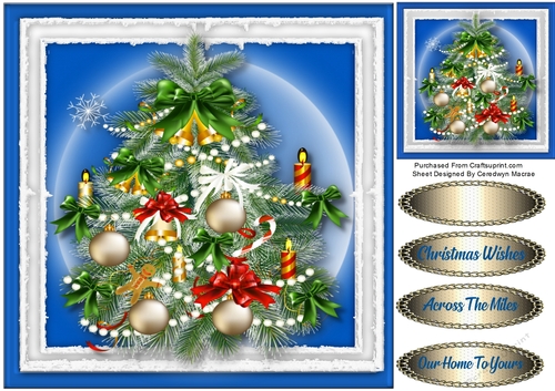 Beautiful Christmas Tree ,Blue