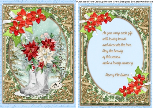 A5 Christmas Card With Verse, 3