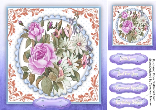 Gorgeous Lilac Roses and Daisys 