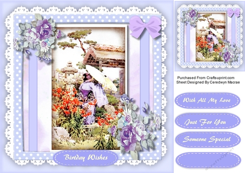 Beautiful Oriental Garden with Flowers 3